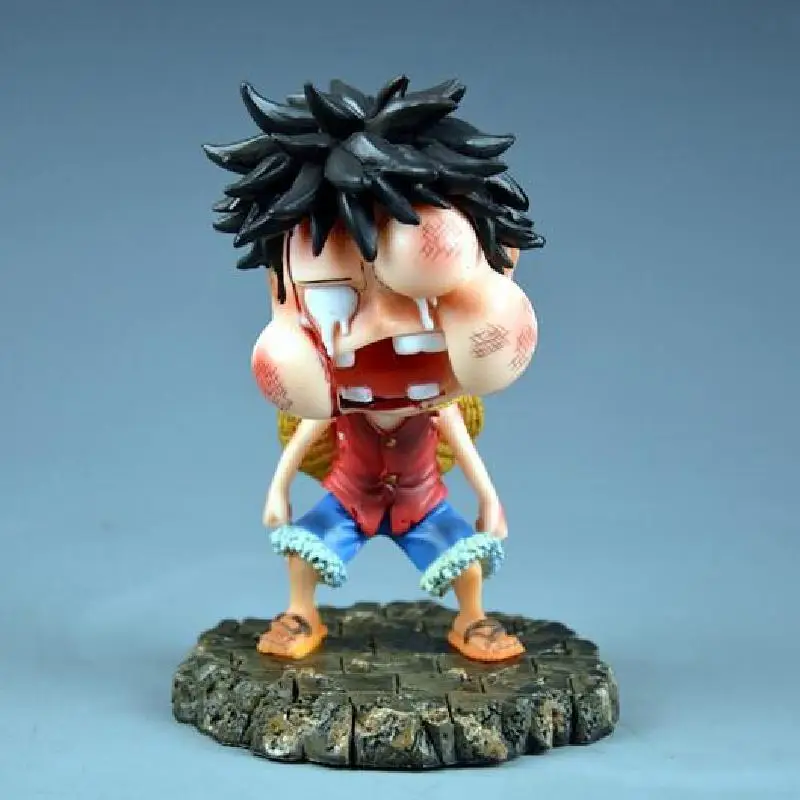 15 см обезьянка D. Luffy забавное толстое лицо Ver. Игрушки для детей ПВХ Аниме фигурки