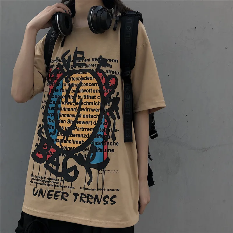 2020 летняя футболка Женская свободная модная Корейская версия длинного пальто в