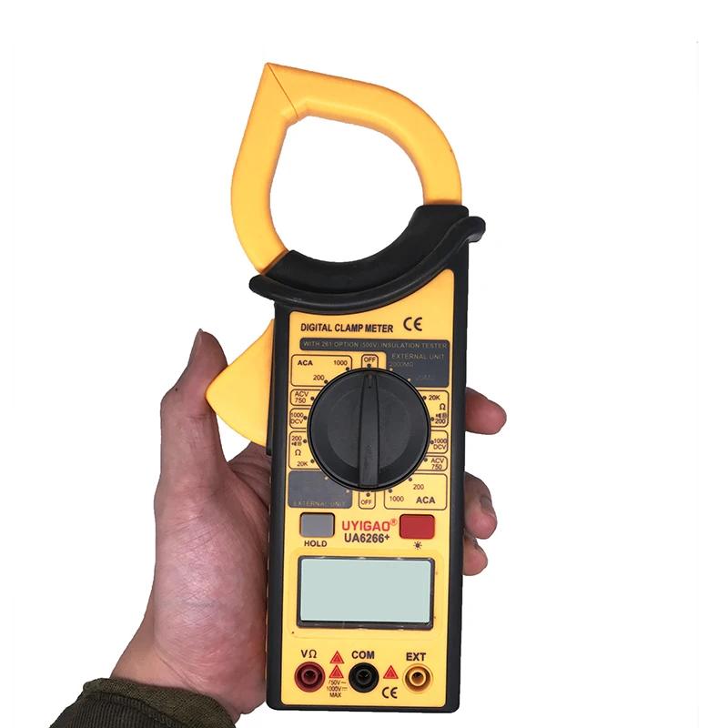 Цифровой мультиметр-зажим токоизмеритель постоянного и переменного тока с