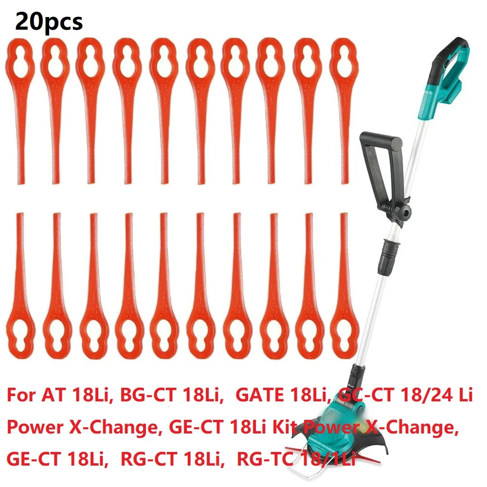 

20/30pcs Plastic Blades For Ferrex / Aldi FAR 20-1 97699 2002706 FE220 Grass Trimmer For Home Garden DIY Supplies 9.5cm X 2.8cm