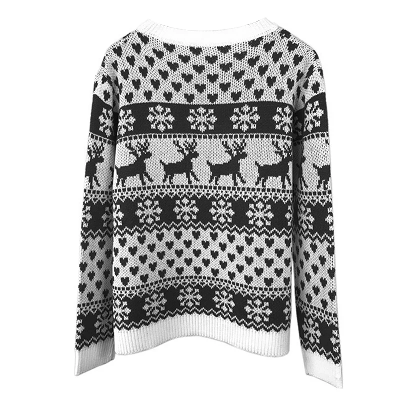 

Christmas Women Fawn Jumper Sweater Pullover Tops Long Sleeve Knitting Pullover Sweater Jumper Knitwear