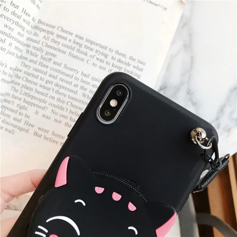 Мягкий чехол из ТПУ с мультяшным 3D кошельком для huawei P20 Pro P10 Selfie P9 Lite Smart Plus милый
