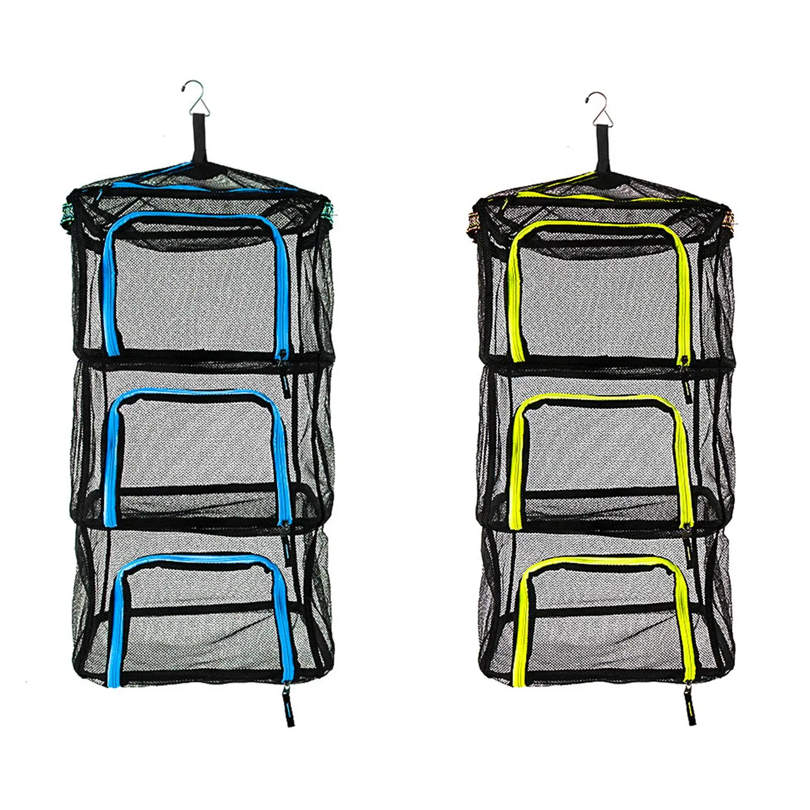 

Camping Dry Net 4 Layer Folding Hanging Mesh Dish Dryer Rack Shelf Food Storage Net Basket for BBQ Tableware Vegetables Fish