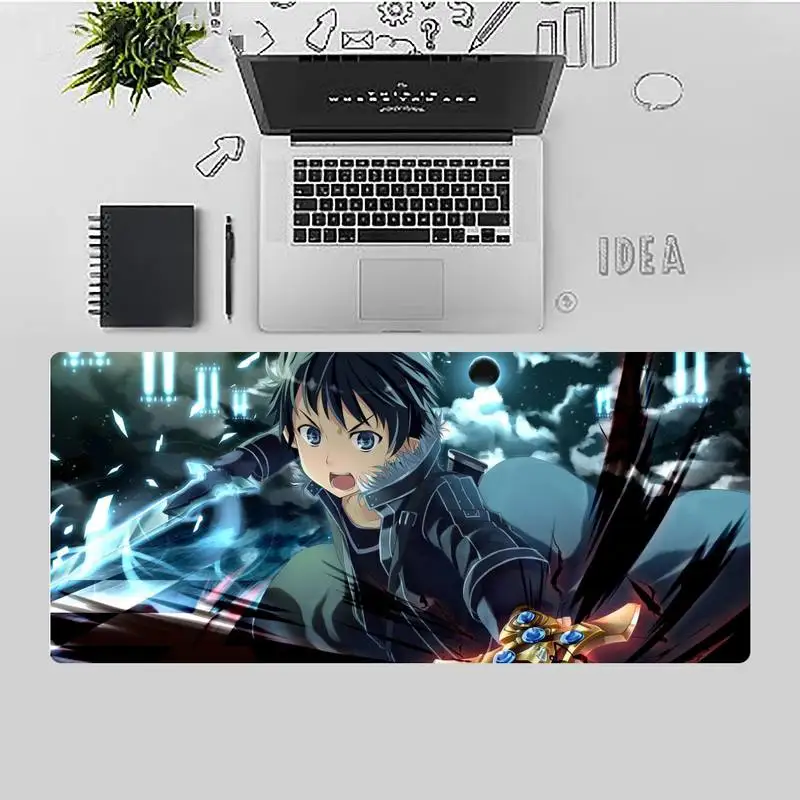 

Sword Art Online SAO gamer Natural Rubber Gaming mousepad Desk Mat Desk Table gamer Large Mouse pad Mats Non-slip Laptop Cushion