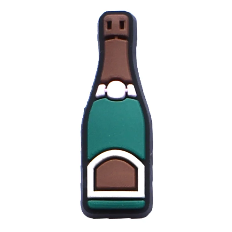 Новейшие украшения для обуви с пряжкой подвески бутылки пива шляпа чашка вина