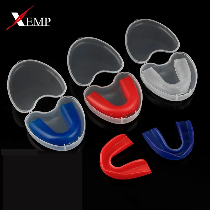 

Basketball Sports Boxing Sanda Tooth Socket Muay Thai Boxing Taekwondo Single Double Layer Karate Transparent Protection Gum