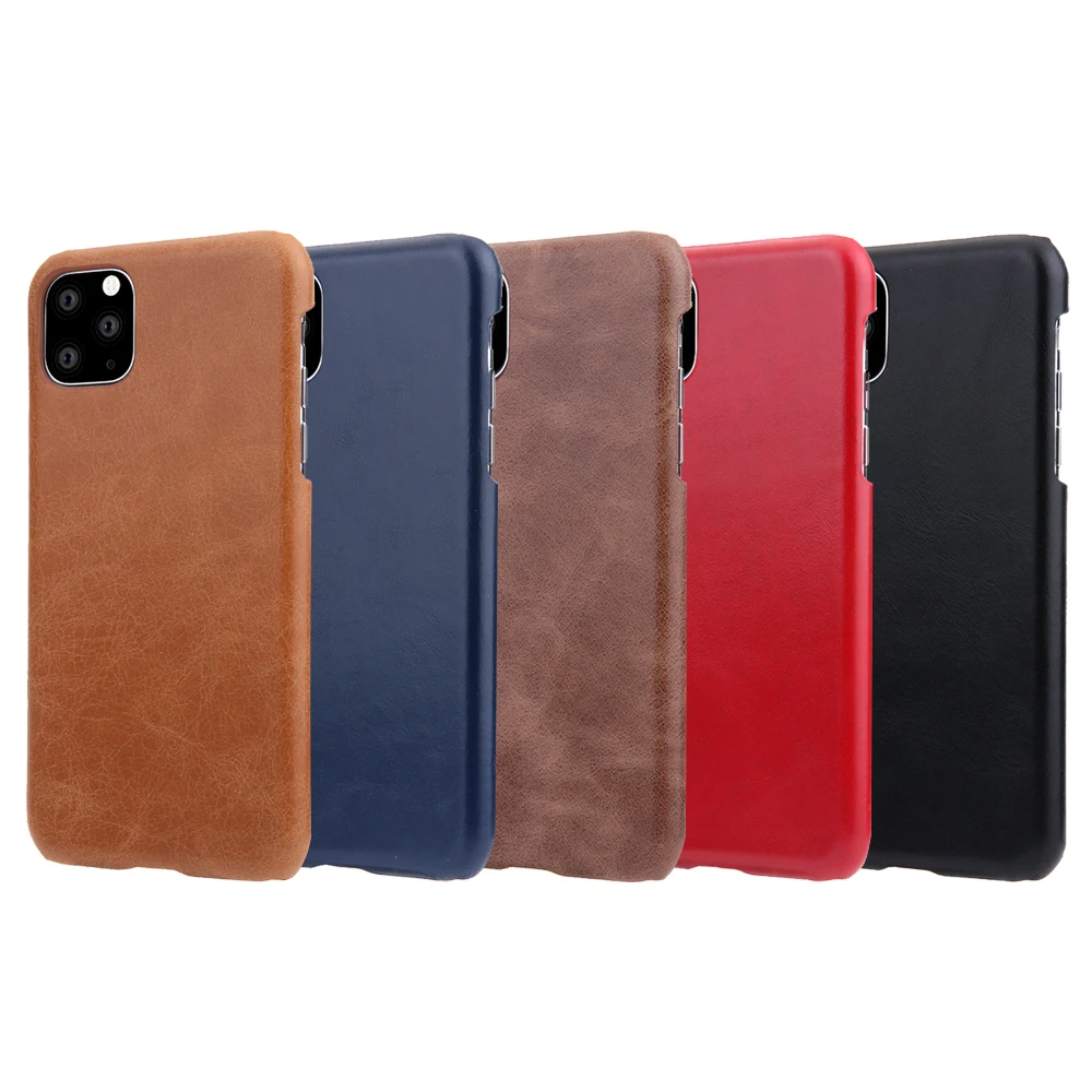 Ретро чехол из натуральной кожи для iphone 11 Pro телефона матовой воловьей