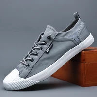 2021 new mens canvas vulcanized sneaker shoes elastic band geometric loafers springautumn mens designer flat shoes m21008