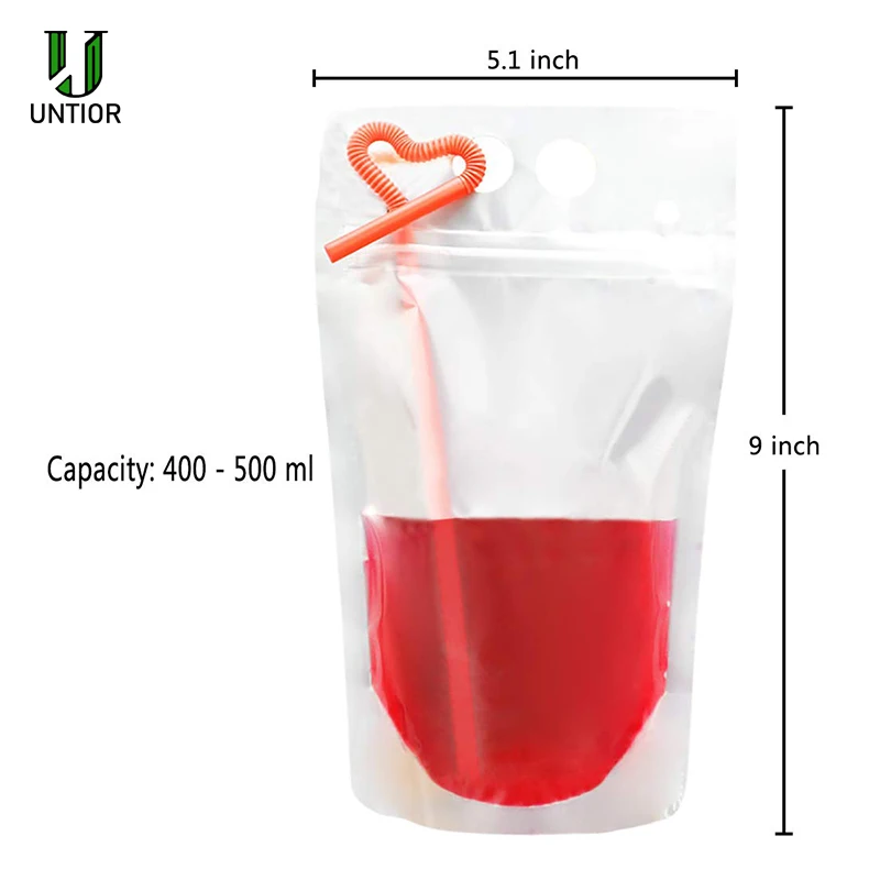 UNTIOR 20/50/100 шт одноразовые жидкости сока сумка вертикальная герметичности