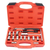 571017pc four sets diesel injector seat cutter cleaner tool set carbon remover