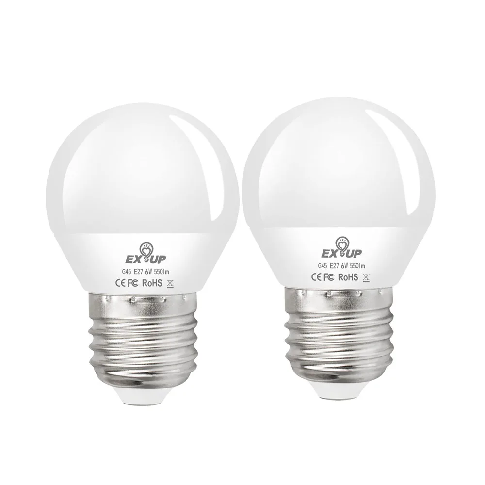 

Светодиодная лампа E27, энергосберегающая лампа, 220 В переменного тока, 6 Вт, с теплым белым и холодным белым светом, для столовой