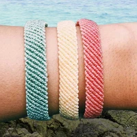 hand woven wax thread bracelet bohemia summer beach friendship hand rope lucky rope bracelet bangles bracelet fashion jewelry