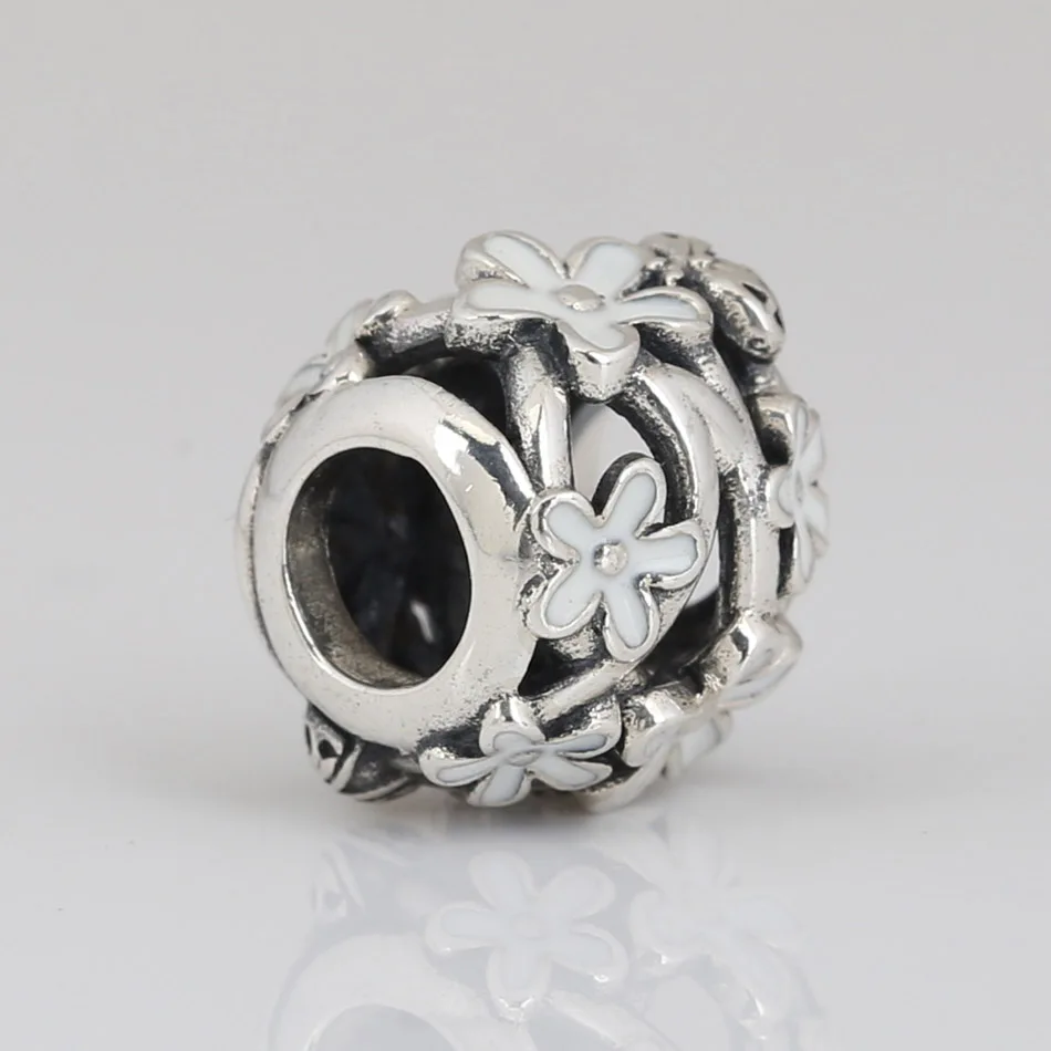 Аутентичные S925 стерлингового серебра бисера DIY Ювелирные изделия дерево сердца