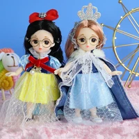 17cm play house bjd doll with 13 movable joints 112 fashion dress up princess doll children girl decoration toy christmas gift