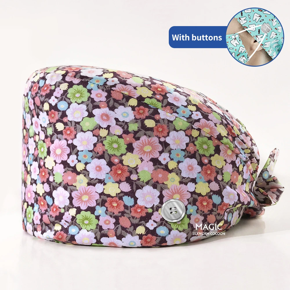 Оптовая продажа доктор шапочка медсестры натуральный хлопок впитывает пот