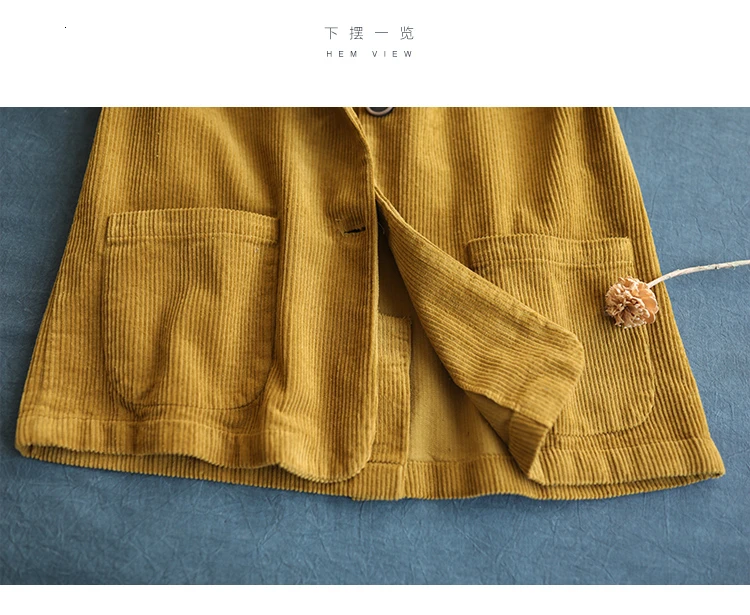 NINI WONDERLAND Осенняя Вельветовая куртка пальто для женщин однотонная короткая