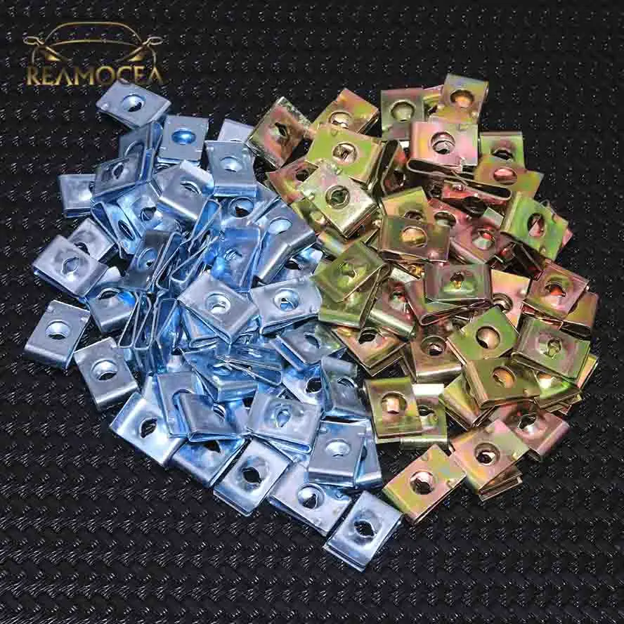 Reamocea 50 шт. 6 мм Универсальные детали крепления зажим для автомобиля винтовое