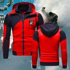 Модная мужская комбинированная куртка, куртка для альпинизма, ветровка, уличное пальто на молнии с капюшоном, Спортивная ветровка с принтом собаки