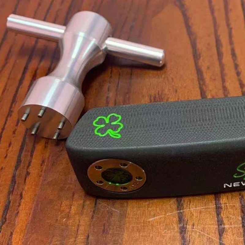 Free Shipping by FedEx or DHL. golf putter Special Select NP2 lucky clover Four Leaf Shamrock with NOTCH Golf Putter
