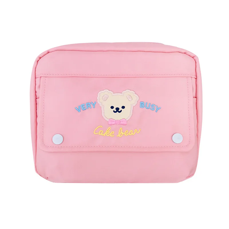 

Cute Cake Bear Big Size Pencil Pouch 21*6cm DIY A6/A7 Diary Planner Collection Bag Pencil Case Gift