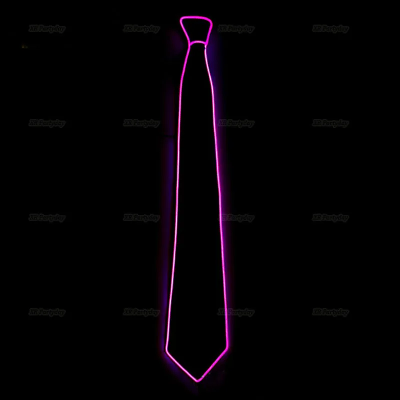 pink tie Танцор джаза сувениры проволочная светящаяся полоска Кепка джентльмена привлекательная сумасшедшая Светодиодная лента неоновая шляпа как вечерние подарки на Рождество - Цвет: pink tie