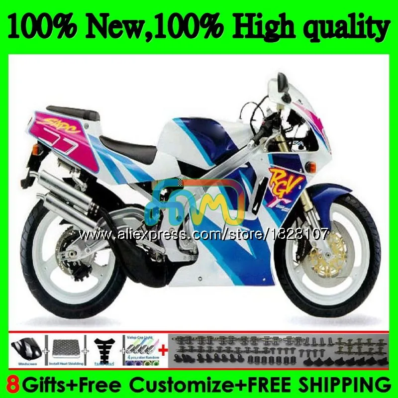 

Body For SUZUKI RGV250 SAPC Hot blue new VJ22 92 93 94 95 96 66BS.85 RGV-250 VJ21 VJ 22 RGV 250 1992 1993 1994 1995 1996 Fairing