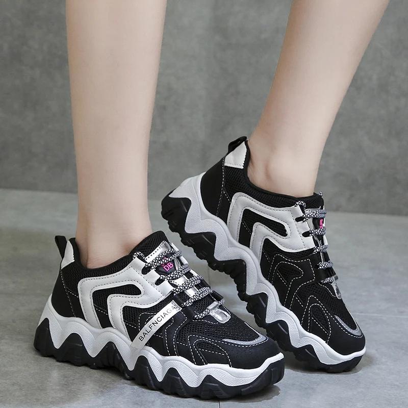 RUIFF/Женская обувь Женская спортивная Обувь для бега с большой подошвой улицы