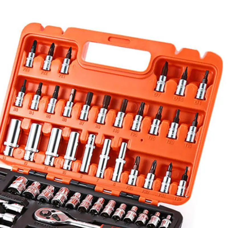 53 шт Автомобильный Комбинации инструмент для шлица звездочка Набор торцевых
