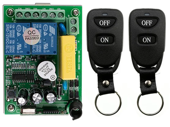 Беспроводной Выключатель света с ДУ релейный выход для радио 220 В переменного