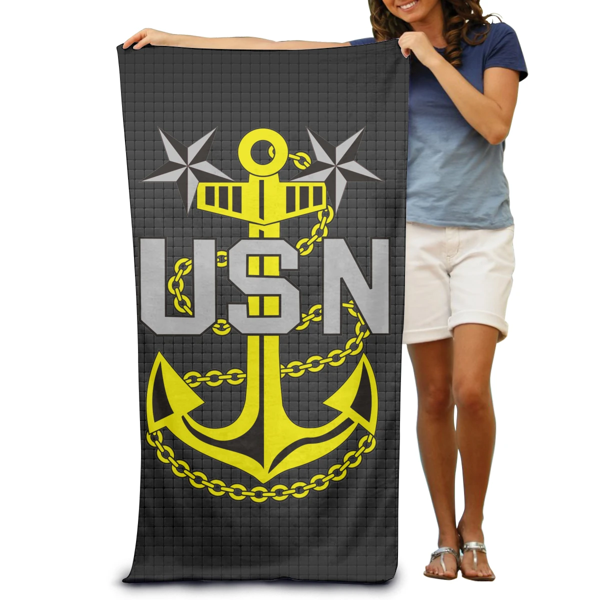 

US Navy Microfiber Quick Dry Travel Bath Beach Camping Gym Yoga Swimming Fabric Adult Towels Fitness