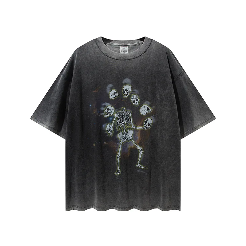 

BETHRIVED Skeleton graphic t shirts best seller retro t shirt graphic tees men streetwear 2021 punk clothes men clothing 1512
