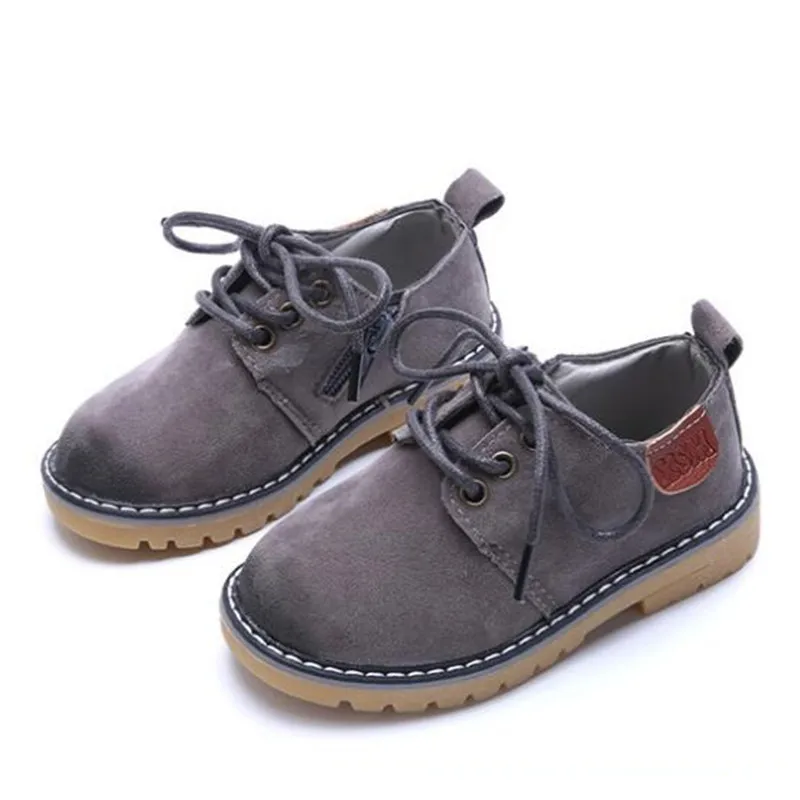 

2020 New Spring/Autumn Children Leather Shoes Boys Girls Nubuck Leather England Retro Baby Shoes Toddler Dress Shoes Kids Flats