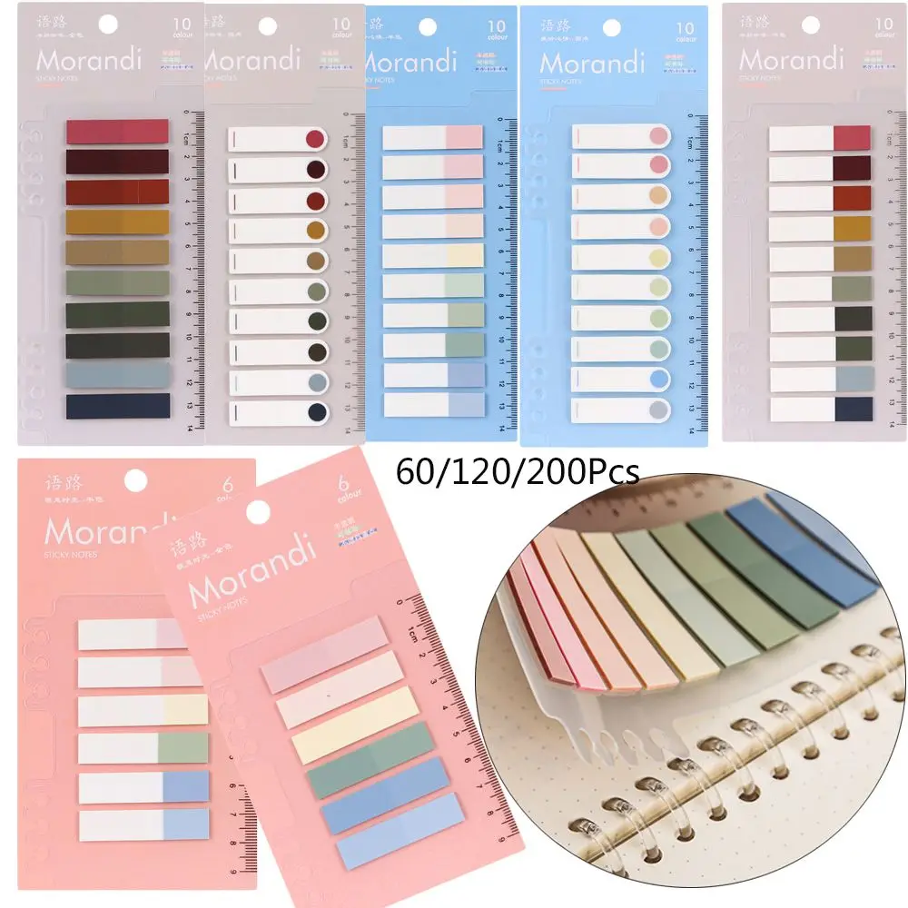 

60-200 Sheets Color Key Points Index Tabs Flags Sticky Notes Memo Pad Loose-leaf Bookmark Page Planner Sticker Office Stationery