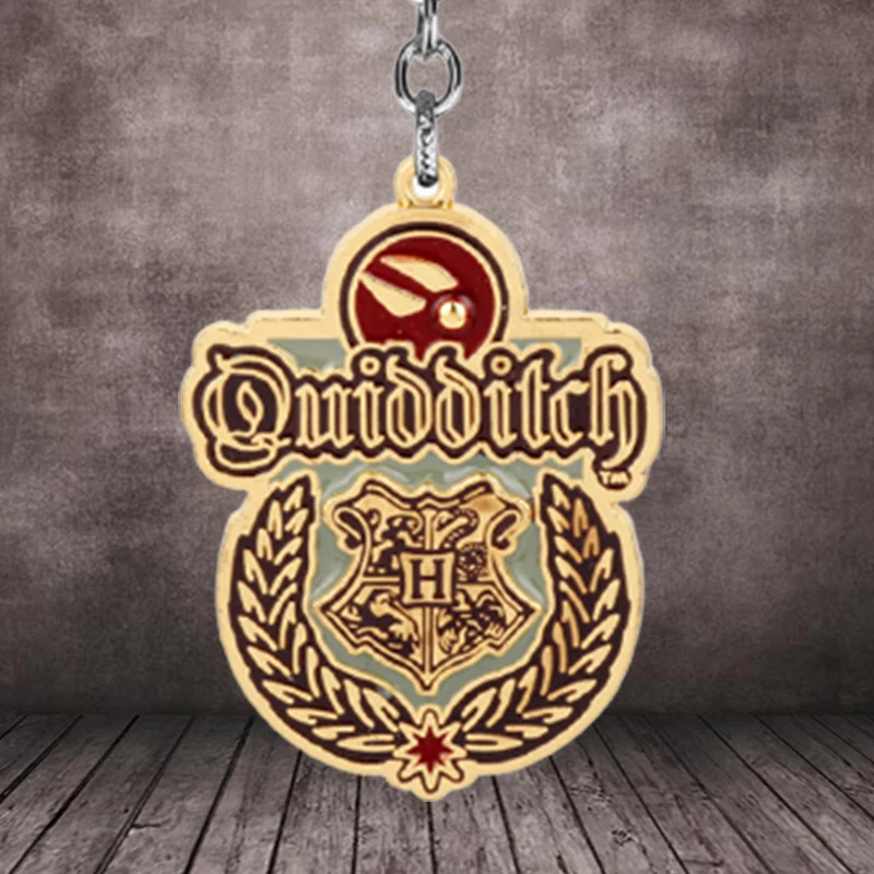 

Хит продаж 2021, металлический волшебный школьный значок, брелок для ключей с логотипом, подарок на вечеринку, брелок с подвеской