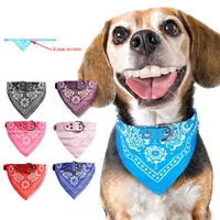 adjustable dog collars puppy bandana for small dogs slobber towel outdoor cat collar print bibs scarf puppy collar neckerchief