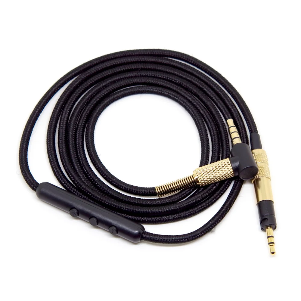 Сменный аудиокабель для Sennheiser Momentum 2,0, наушники-вкладыши, посеребренные Кабельные шнуры с микрофоном