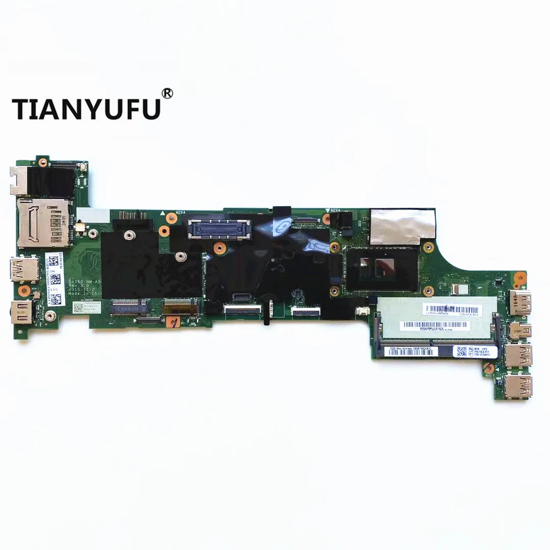 Для Lenovo ThinkPad X260 Материнская плата ноутбука BX260 NM A531 с процессором i5 6200U/6300U FRU 01hx049