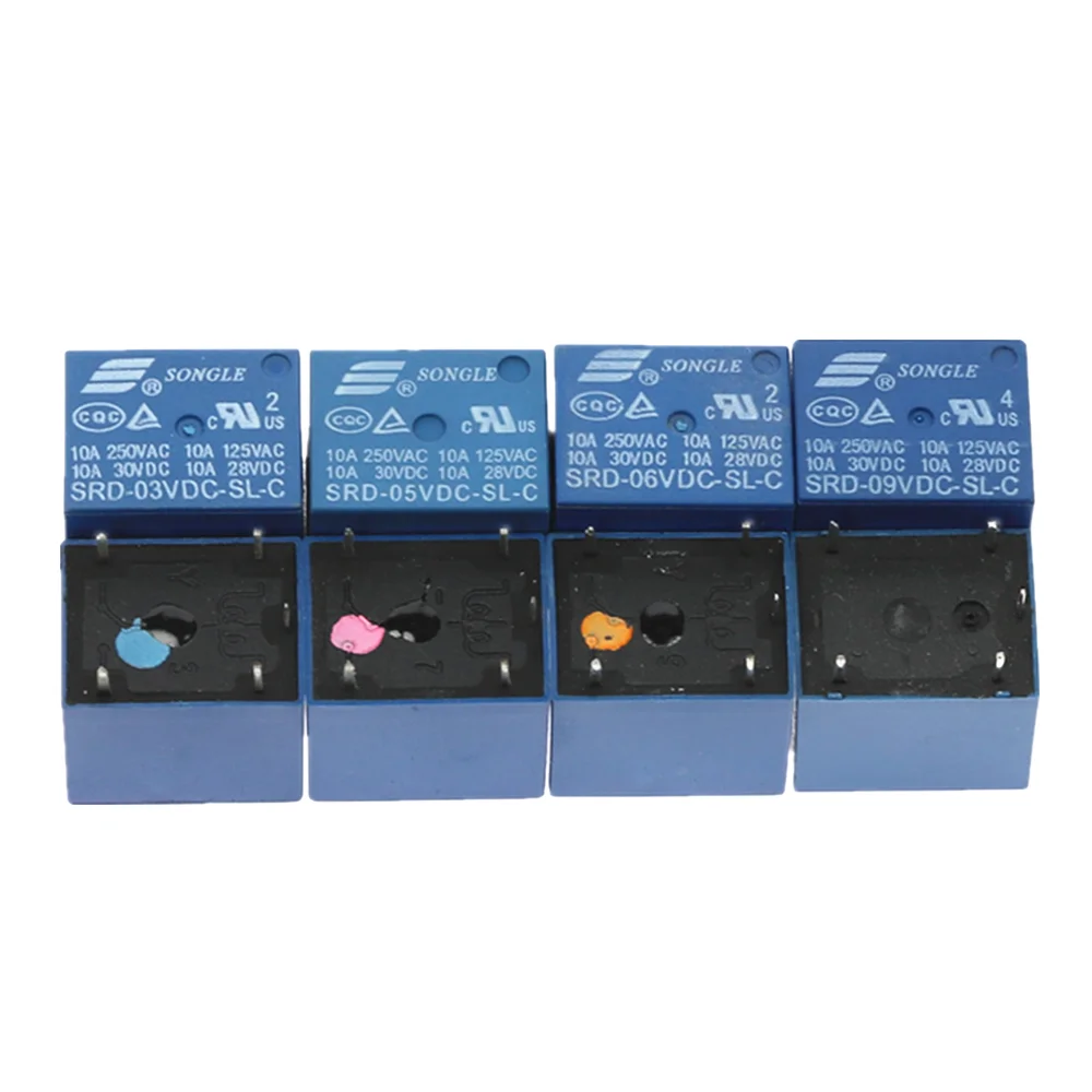 50 шт. реле SRD 03VDC SL C 05VDC 06VDC 09VDC 3V 5V 6V 9V 10A 250VAC 5PIN T73|Реле| |