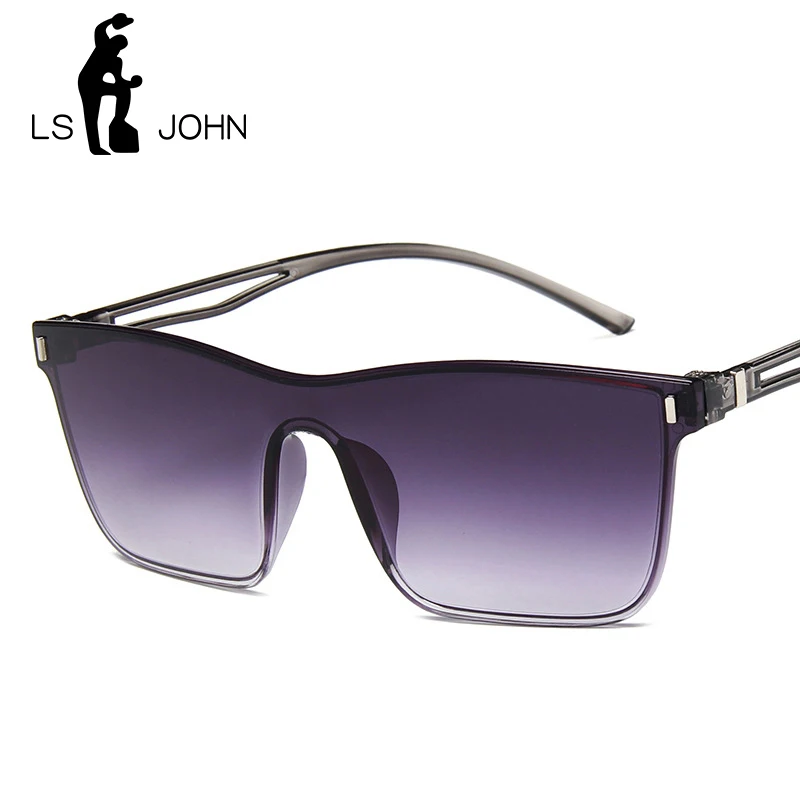 LS JOHN новые модные женские и мужские солнцезащитные очки на плоской подошве