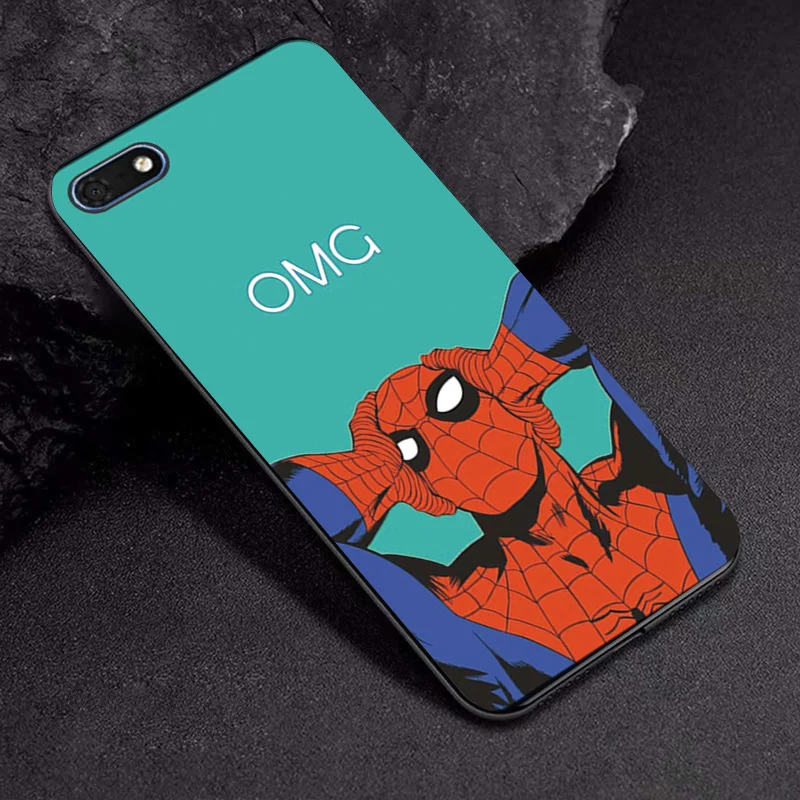 TPUBLK629 Чехол Marvel Hero для huawei Y5 Prime, мягкий черный ТПУ чехол для huawei Y5 Prime Y5 Y5 Lite Y6 Y7 Prime чехол - Цвет: TPUBLK629