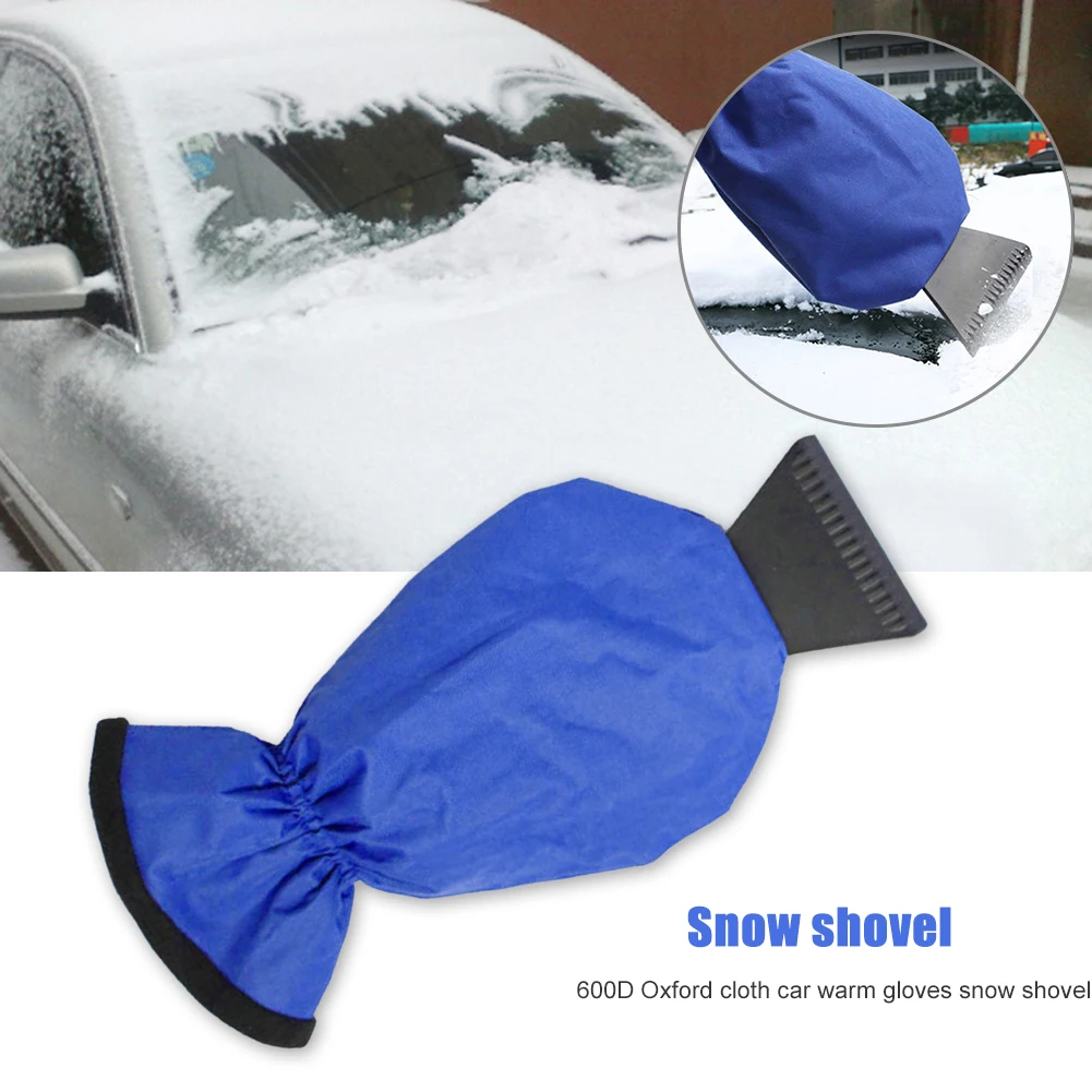 

Winter Car Snow Shovel Scraper Removal Tool 600D Oxford Cloth Ice Scraping Warm Gloves Outdoor Deicing And Eliminate Frost Tools