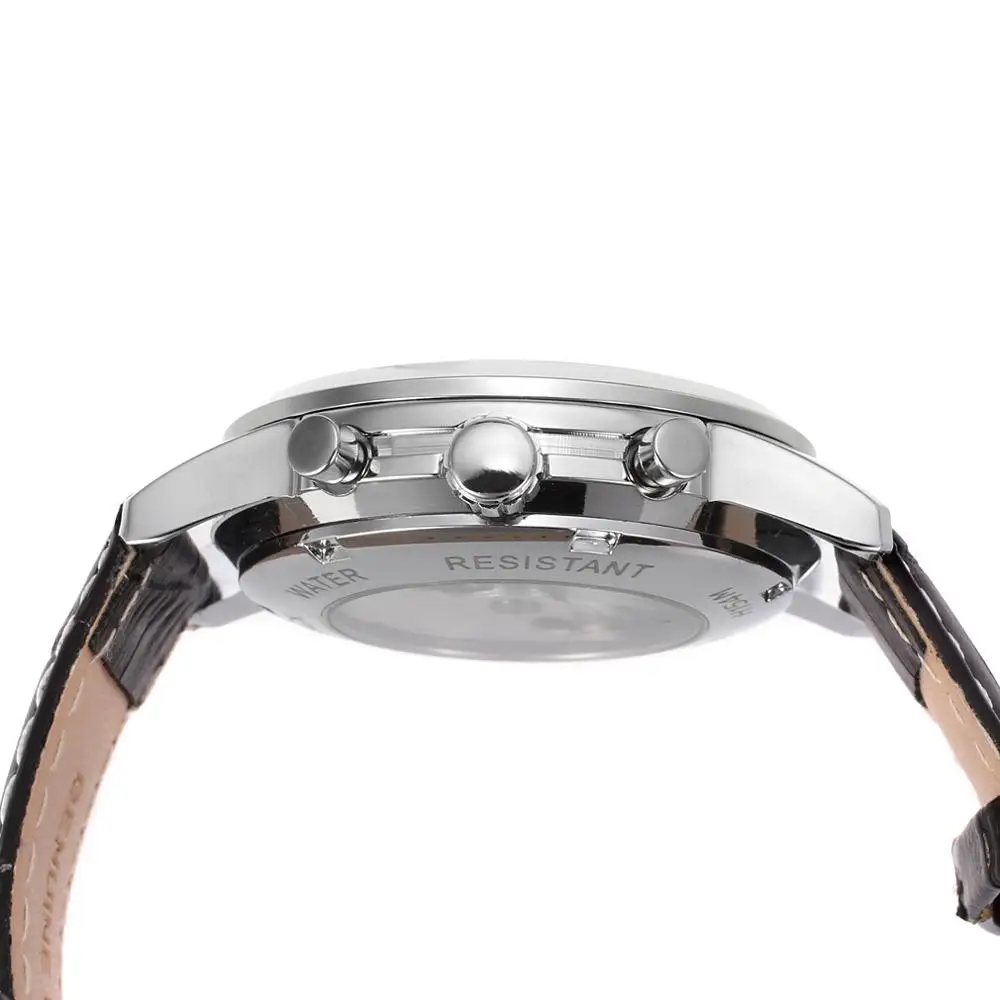 Часы JARAGAR Мужские механические классические модные брендовые Роскошные наручные