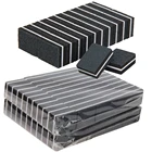 Пилки для дизайна ногтей 500 шт.лот, наждачная бумага, для УФ гель-лака, маникюра и педикюра, инструменты для шлифовки, баффер, наждачные Типсы, зернистость 100180