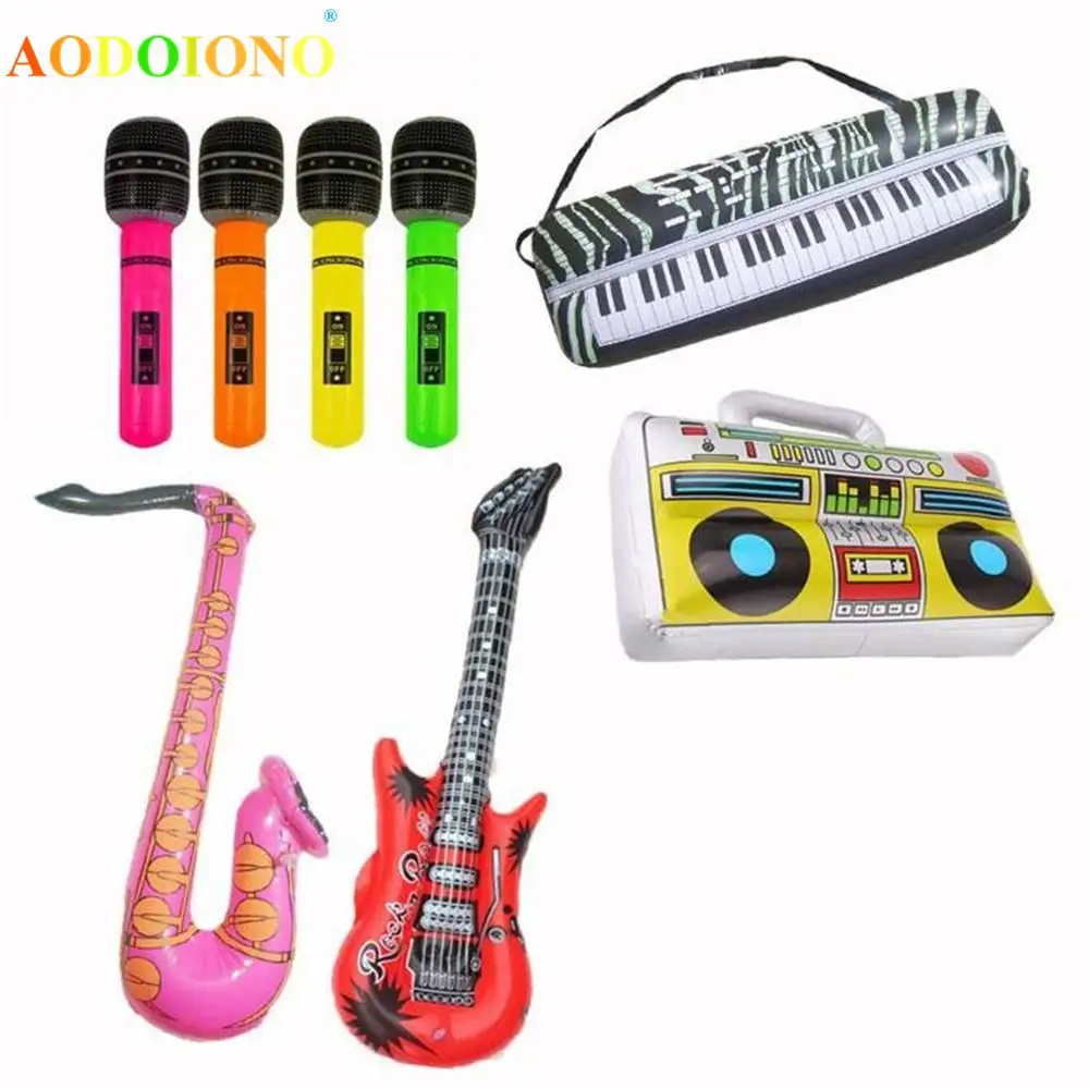 5 шт. надувные музыкальные игрушки набор микрофонов|Надувные игрушки| |