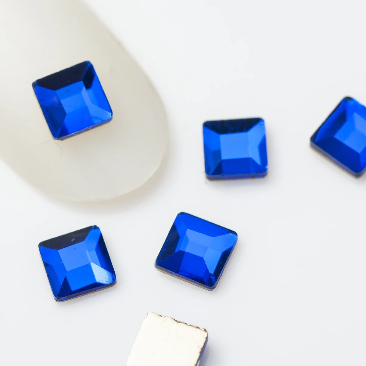 20 штук смешанные Форма синего цвета с украшением в виде кристаллов диамантами и