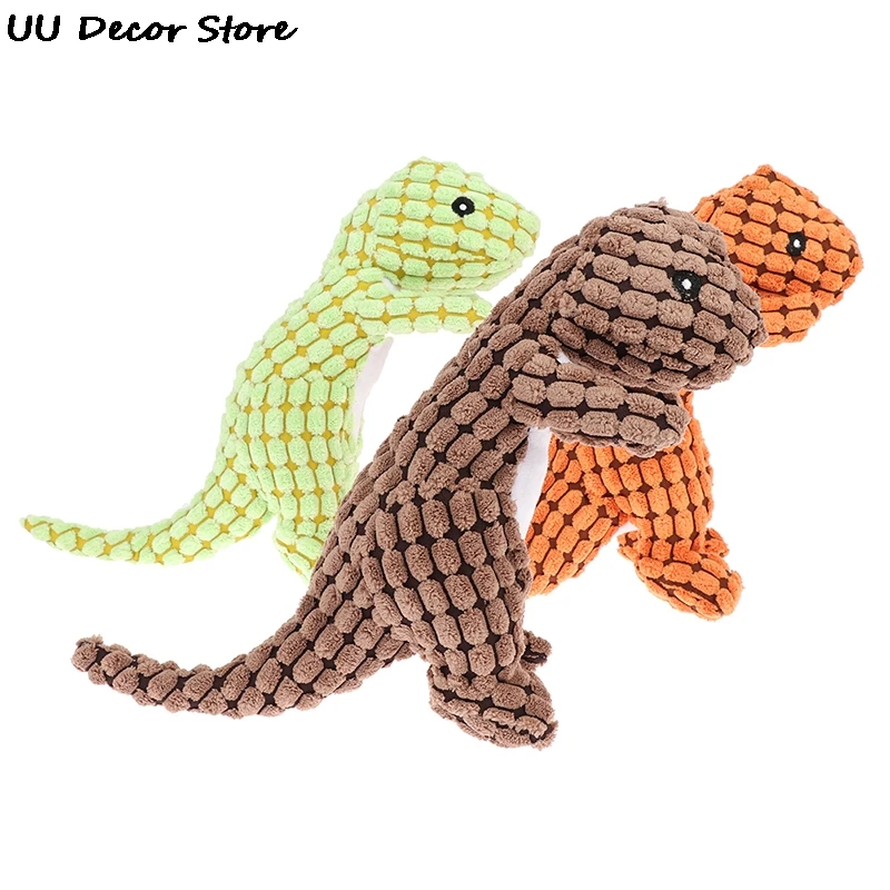 Долговечные плюшевые игрушки для собак в форме динозавра жевательные молярные