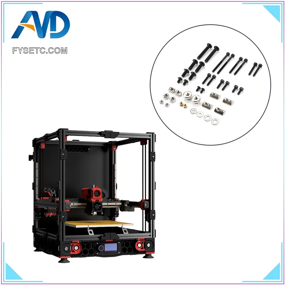 

FYSETC 3D-принтер DIY Project крепежные элементы винты гайки полный комплект аксессуары для 3D-принтера M3 M5 комплект винтов для Voron 2,4