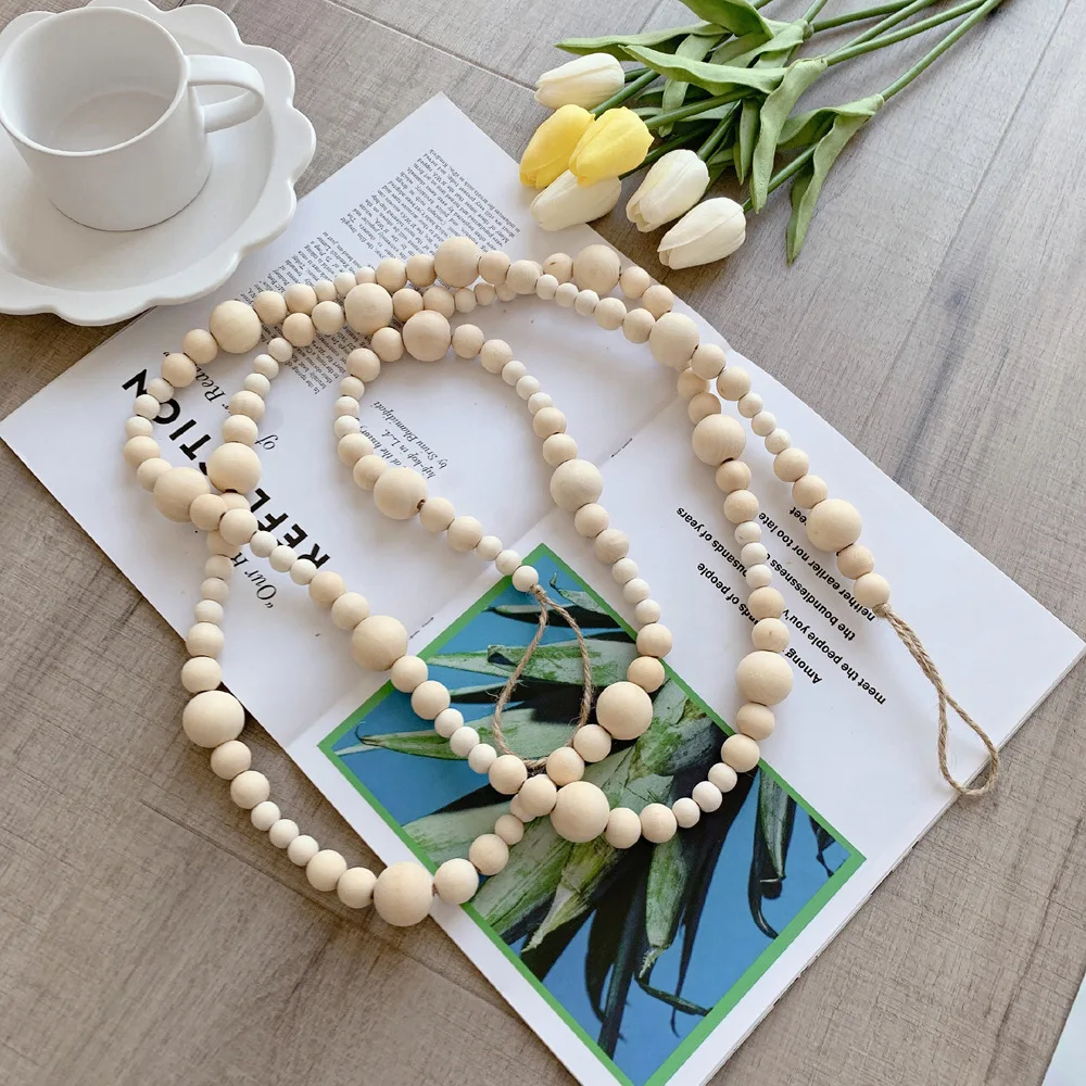 

Деревянные цветные бусины, пеньковая веревка, бусины для детской комнаты, игровые палатки, подвесные украшения, украшения ручной работы, пл...