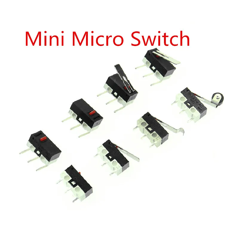 Микро концевой выключатель кнопочный переключатель 1A 125V AC SPDT 12*6*6 мм Мышь