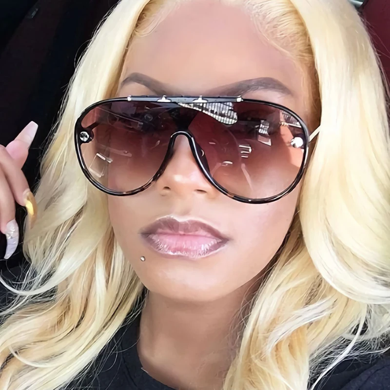 Женские солнцезащитные очки KEHU серые коричневые с градиентными линзами защитой